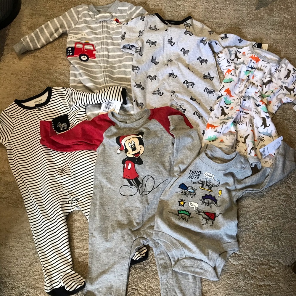Disney little me carter's baby clothing bundle